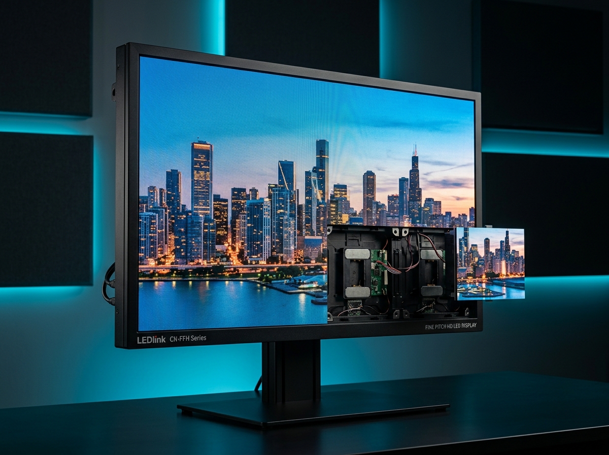 LEDlink CN-FFH Series (Full Front Service Fine Pitch HD LED Display)