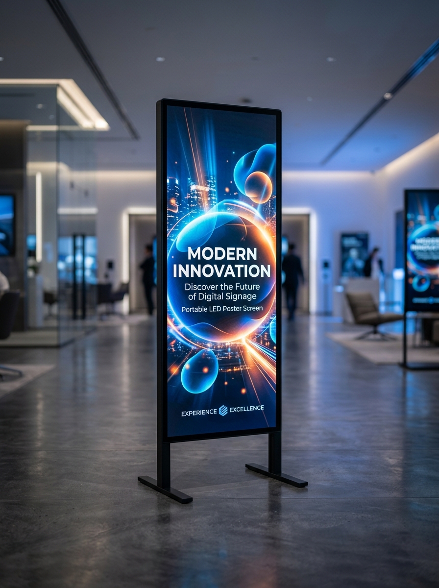 Smart LED Poster Screen Series (Portable Digital Signage Display)
